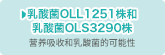 乳酸菌OLL1251株和乳酸菌OLS3290株