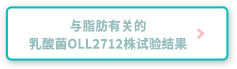 与脂肪有关的乳酸菌OLL2712株试验结果